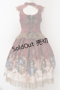 ALICE and the PIRATES / Galaxy Chris〜輝く星屑と宇宙（そら）の歯車〜柄ジャンパースカートI  ワイン O-25-02-27-1028-PA-OP-OW-OS