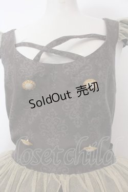 画像3: metamorphose / Dress room バッスルジャンパースカート（ミニ）  ロイヤルブラック O-25-02-27-1032-ME-OP-IG-OS