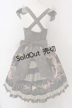 画像4: metamorphose / Dress room バッスルジャンパースカート（ミニ）  ロイヤルブラック O-25-02-27-1032-ME-OP-IG-OS