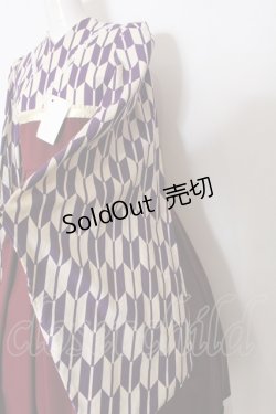 画像2: marcHenromanTica / 大正ロマンワンピース  紫×葡萄茶 O-25-02-27-1033-LO-OP-YM-OS
