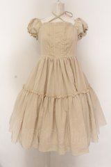 Victorian maiden / シフォンフリルドールドレス  ベージュ O-25-02-27-1036-CL-OP-IG-OS