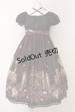 画像1: Enchantlic Enchantilly / 幻影薔薇城〜コウモリ公爵からの招待状〜ワンピース  赤い夜 O-25-02-27-1039-LO-OP-OW-OS