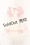 Angelic Pretty / ふんわりパフェワンピース  シロ×アカ O-25-02-27-1042-AP-OP-IG-OS