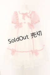 Angelic Pretty / ふんわりパフェワンピース  シロ×アカ O-25-02-27-1042-AP-OP-IG-OS
