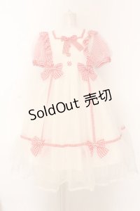Angelic Pretty / ふんわりパフェワンピース  シロ×アカ O-25-02-27-1042-AP-OP-IG-OS