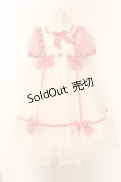 画像1: Angelic Pretty / ふんわりパフェワンピース  シロ×アカ O-25-02-27-1042-AP-OP-IG-OS