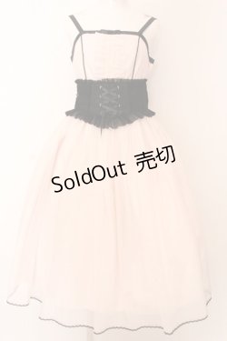 画像1: Angelic Pretty / Cinema Ladyジャンパースカート  ピンク×クロ O-25-02-27-1045-AP-OP-OW-OS