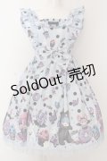 Angelic Pretty / Happy Treat Partyジャンパースカート  サックス O-25-02-27-1047-AP-OP-OW-OS