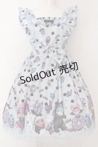 Angelic Pretty / Happy Treat Partyジャンパースカート  サックス O-25-02-27-1047-AP-OP-OW-OS