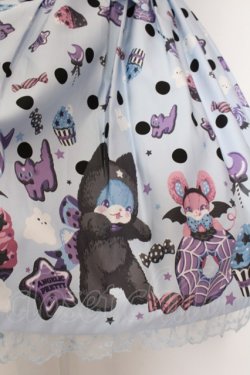 画像2: Angelic Pretty / Happy Treat Partyジャンパースカート  サックス O-25-02-27-1047-AP-OP-OW-OS
