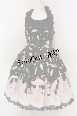 画像1: Angelic Pretty / MilkyPlanetジャンパースカート  クロ O-25-02-27-1052-AP-OP-OW-OS