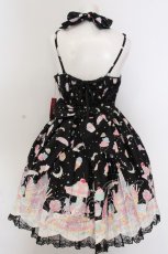 画像4: Angelic Pretty / MilkyPlanetジャンパースカート  クロ O-25-02-27-1052-AP-OP-OW-OS (4)