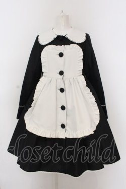 画像1: Angelic Pretty / DollyメイドコートSet Free クロ O-25-02-27-1054-AP-OP-NS-OS