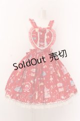 Angelic Pretty / magical etoileエプロン風スカート - アカ O-25-02-27-1057-AP-SK-OW-OS