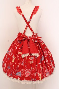 画像3: Angelic Pretty / magical etoileエプロン風スカート - アカ O-25-02-27-1057-AP-SK-OW-OS