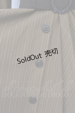 画像2: Innocent World / ストライプサーキュラーフレアーワンピース M ブラウン O-25-02-27-1007-IW-OP-YM-OS