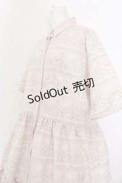 画像2: Q-pot. /スワンレイクケーキシャツドレス M ミスティーピンク O-25-02-27-1067-QP-OP-OW-OS