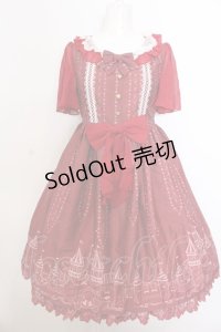 To Alice / お城ptワンピース S アカ O-25-02-27-1068-LO-OP-OW-OS