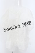 Maison de minette / Cape frill blouse  アイボリー O-25-02-27-1071-LO-BL-IG-OS