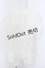 Maison de minette / Cape frill blouse  アイボリー O-25-02-27-1071-LO-BL-IG-OS