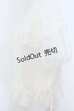 画像2: Maison de minette / Cape frill blouse  アイボリー O-25-02-27-1071-LO-BL-IG-OS