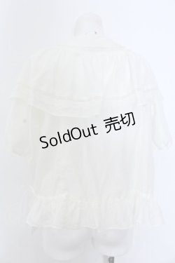 画像3: Maison de minette / Cape frill blouse  アイボリー O-25-02-27-1071-LO-BL-IG-OS