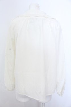 画像2: Amavel / 英字刺繍リボンタイブラウス  アイボリー O-25-02-27-1081-CA-BL-SA-OS