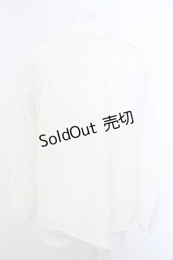 画像2: Amavel / 英字刺繍リボンタイブラウス  アイボリー O-25-02-27-1081-CA-BL-SA-OS
