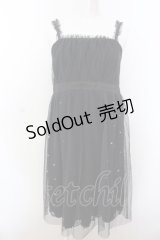 axes femme / 総チュールベアドレス  クロ O-25-02-27-1083-AX-OP-IG-OS