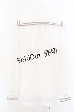 画像2: Amavel / 刺繍クロスタイブラウス  アイボリーＸブラウン O-25-02-27-1093-CA-BL-SA-OS