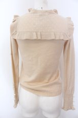 画像2: 【SALE】Shirley Temple / ドットチュール切替ハイネックニット M ベージュ O-25-02-27-1097-ET-TO-SZ-ZT184 (2)