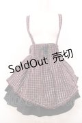 Amavel / レイヤードジャンスカ  パープルチェックＸ黒 O-25-02-27-1099-CA-SK-SA-OS