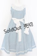 marcHenTica / ヘイリーワンピース  サックス O-25-02-27-1011-LO-OP-OW-OS