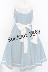 marcHenTica / ヘイリーワンピース  サックス O-25-02-27-1011-LO-OP-OW-OS