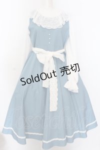 marcHenTica / ヘイリーワンピース  サックス O-25-02-27-1011-LO-OP-OW-OS