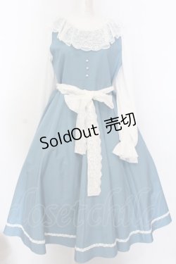 画像1: marcHenTica / ヘイリーワンピース  サックス O-25-02-27-1011-LO-OP-OW-OS