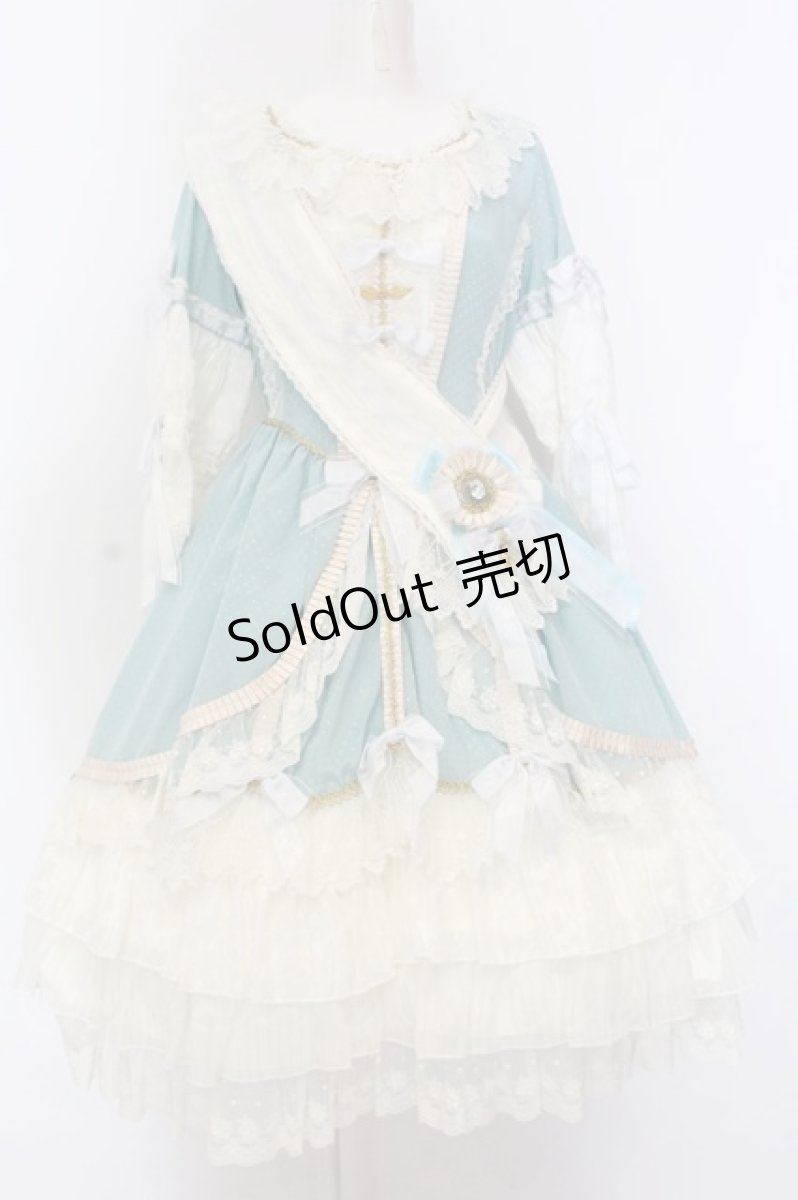 画像1: BABY,THE STARS SHINE BRIGHT / La robe vert clairワンピース&エシャルプセット  La robe vert clair（グリーン） O-25-02-27-1014-BA-OP-IG-OS (1)