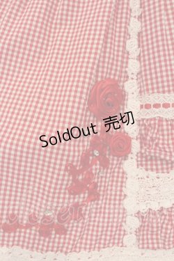 画像2: BABY,THE STARS SHINE BRIGHT / ギンガムチェック巻きバラドールワンピースセット  えんじ O-25-02-27-1015-BA-OP-IG-OS