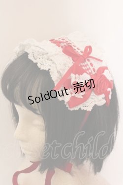 画像6: BABY,THE STARS SHINE BRIGHT / ギンガムチェック巻きバラドールワンピースセット  えんじ O-25-02-27-1015-BA-OP-IG-OS