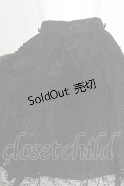 画像2: metamorphose / 総レースティアードリボンスカート  クロ O-25-02-27-1019-ME-SK-OW-OS