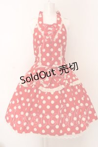 metamorphose / ホルターあみあげジャンパースカート  アカ×シロ O-25-02-27-1023-ME-OP-IG-OS