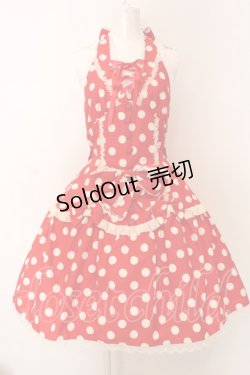 画像1: metamorphose / ホルターあみあげジャンパースカート  アカ×シロ O-25-02-27-1023-ME-OP-IG-OS