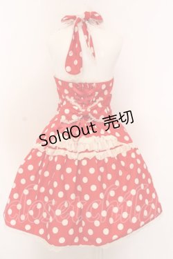 画像5: metamorphose / ホルターあみあげジャンパースカート  アカ×シロ O-25-02-27-1023-ME-OP-IG-OS