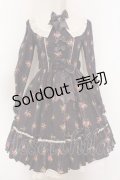 metamorphose / ヨーク付きワンピース（花柄）  パープル O-25-02-27-1024-ME-OP-YM-OS
