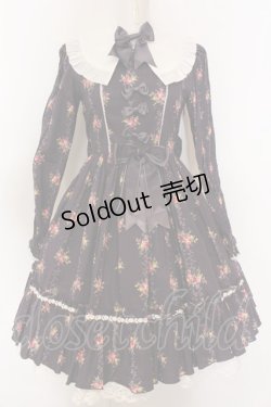 画像1: metamorphose / ヨーク付きワンピース（花柄）  パープル O-25-02-27-1024-ME-OP-YM-OS