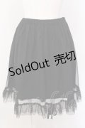 PEACE NOW / リボンテープチュールスカート M ブラック O-25-02-27-013-PU-SK-IG-ZI