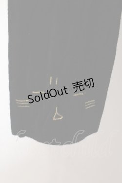画像2: MINT NeKO / 落書きボーダープリントカットソー  ブラック×ブルー O-25-02-27-018-HN-TO-IG-OS