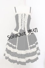 ALICE and the PIRATES / ミランダジャンパースカート  クロ×シロ O-25-02-27-003-PA-OP-IG-OS