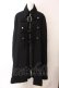 画像1: BPN FOR MEN / ベルテッドロングマント M ブラック O-25-02-27-025-GO-CO-IG-C056 (1)