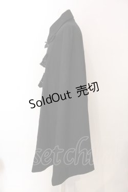 画像3: BPN FOR MEN / ベルテッドロングマント M ブラック O-25-02-27-025-GO-CO-IG-ZT-C056